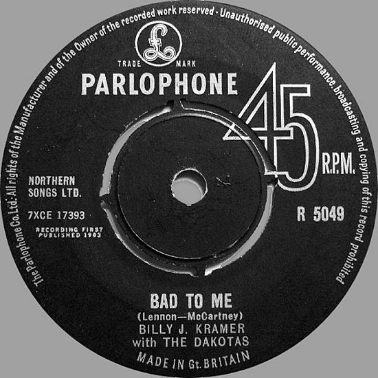 billy-j-kramer-and-the-dakotas-bad-to-me-parlophone