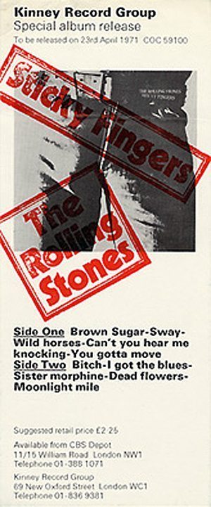 Stones Sticky fingers