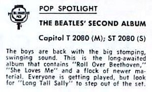 Beatles Second Billboard