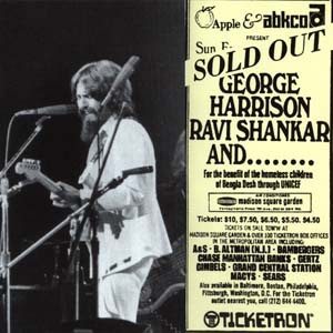 George Harrison ticket stub