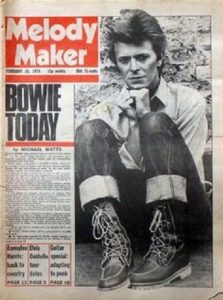 Melody Maker 1970s David Bowie cover