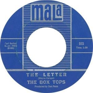The Box Tops - The Letter Single Label - 300