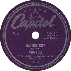 Nat King Cole Nature Boy Single Label - 300