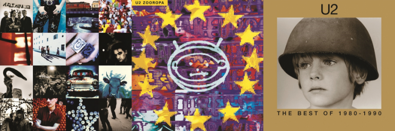 U2ãAchtung BabyããZooropaããThe Best Of 1980 â 1990ãã®3ã¿ã¤ãã«ããªãã¹ã¿ã¼ãã2LPä»æ§ã§çºå£²æ±ºå®