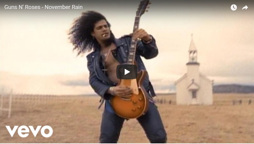 ガンズ・アンド・ローゼズ「November Rain」が、2000年以前に発表されたMVで初めてYouTubeの再生回数が10億回突破